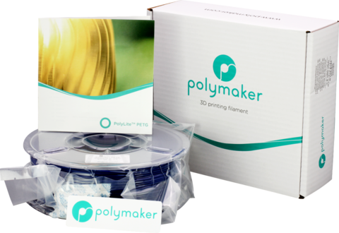 Пластик для 3D-принтера PolyMaker PolyLite PETG, 1.75 мм, 1 кг, Синий