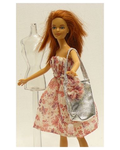 Костюм с шифоновым платьем - На кукле. Одежда для кукол, пупсов и мягких игрушек.