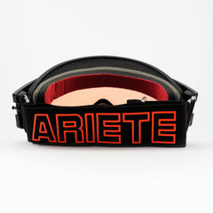 Очки кроссовые ARIETE MUDMAX GOGGLES, черный, двойная оранжевая вентилируемая линза без пинов 14940-NDO