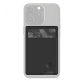 Силиконовый чехол для пластиковых карт / Картхолдер - кошелек на телефон Universal Wallet самоклеящийся универсальный (Черный)