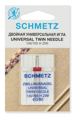 Иглы 23 Schmetz универсальные двойные 130/705H ZWI № 90/4.0 1шт