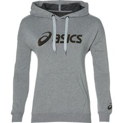 Женская теннисная куртка Asics Big Asics OTH Hoodie W - mid grey heather/dark grey