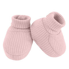 Пинетки в рубчик (св. пудра)