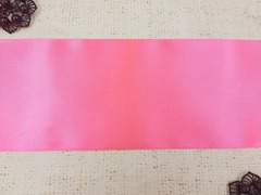 Лента атласная, ш. 10 см, розовый