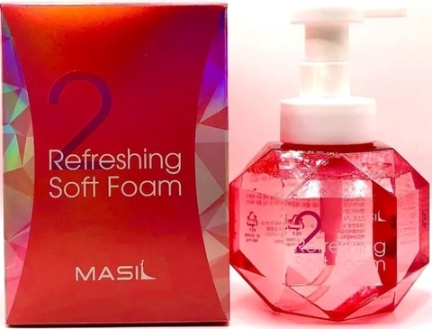 Masil 2 Refreshing Soft Foam Мягкая освежающая пенка для интимной гигиены с пробиотиками и травами 300 мл