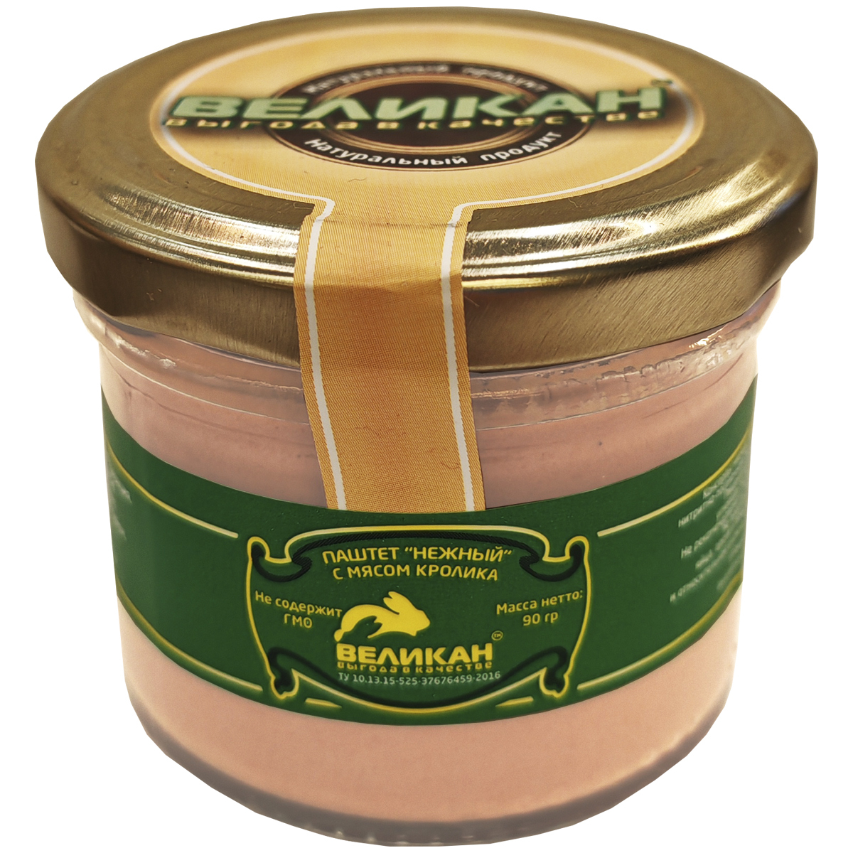 Ферма Великан Паштет с мясом кролика Нежный 90 г