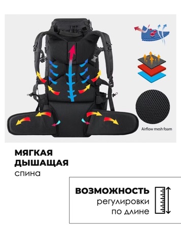 Картинка рюкзак тактический Swicky BK-2498 black - 10