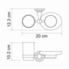 WasserKRAFT Ammer K-7026 Держатель стакана и мыльницы