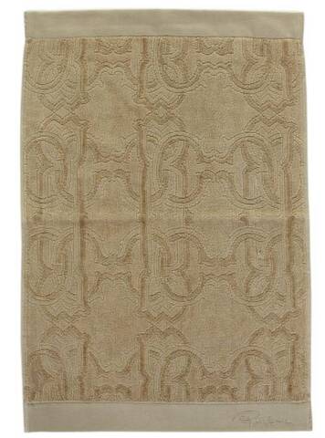Полотенце 100х150 Roberto Cavalli Logo sand светло-коричневое