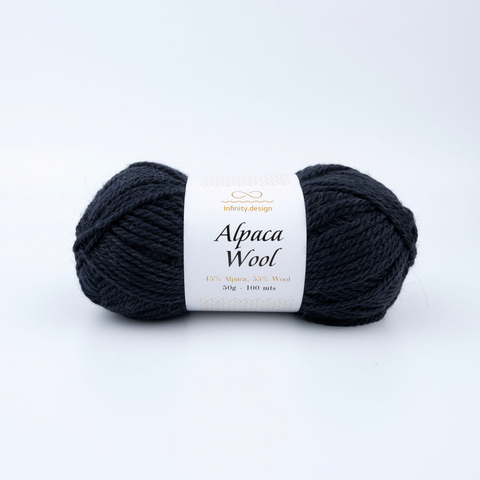 Пряжа Infinity Alpaca Wool 1088 уголь