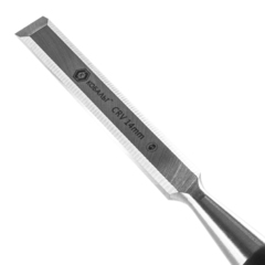 Стамеска плоская КОБАЛЬТ 14 х 140 мм, CR-V, двухкомпонентная рукоятка (1 шт.) блистер (245-541)