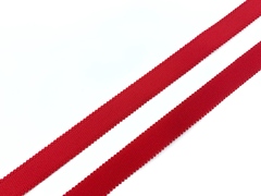 Резинка бретелечная красная 15 мм (цв. 100)
