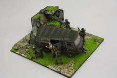 Diorama Anti-Terrorist Operation Chechnya UAZ-452 1:43 Handmade