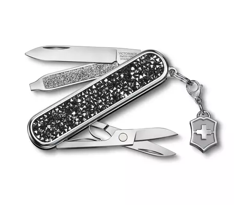 Складной швейцарский нож-брелок Victorinox Classic SD Brilliant Crystal (0.6221.35) | Wen-Vic.Ru