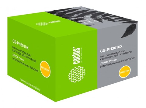 Картридж лазерный Cactus CS-PH3010X 106R02183 черный (2300стр.) для Xerox Phaser 3010, 3040, WorkCentre 3045