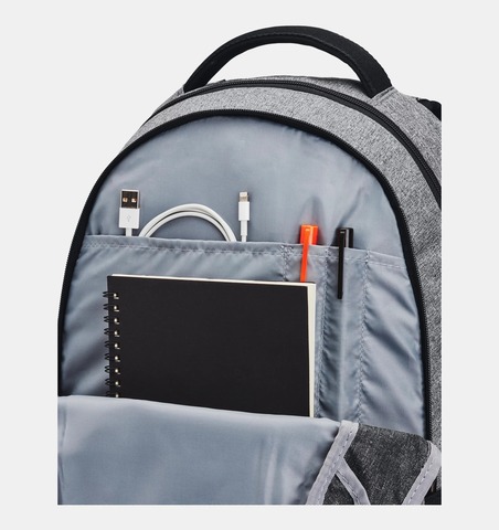 Картинка рюкзак городской Under Armour Hustle 5.0 Backpack серый - 3