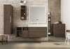 Cezares 55036 SPACE Шкафчик подвесной c двумя открытыми полками 55036 Frassino scuro, 30x45x50