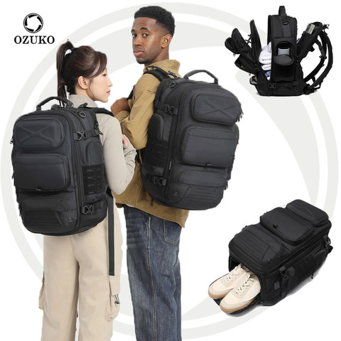 Картинка рюкзак городской Ozuko 9842 Black - 19