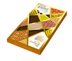 Шоколад молочный с манго и кедровым орехом / 100 г / Сибирский кедр