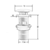 ArtCeram ACA038 59 34 ArtCeram  Донный клапан с керамической крышкой, цвет sabbia