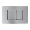 Abber AC1201-AC0105-AC0120MCH Комплект подвесной унитаз Abber Rechteck AC1201 белый с инсталляцией AC0105 и кнопкой AC0120MCH матовый хром