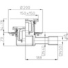 Hutterer&Lechner HL 510NG Трап с горизонтальным выпуском с чугунной решёткой (1,5 т.), DN 40/50 (Россия)