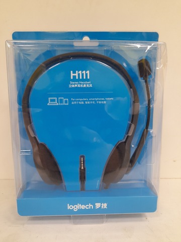 Наушники проводные Logitech H111 с микрофоном