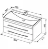 Aquanet 171493 Компл.3 - Тумба Нота 90 (005) цв.венге (171493)