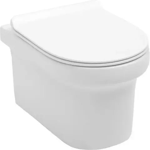 Aquanet NOVA-W NOVA-W Унитаз с сиденьем (Soft Close -SLIMSEAT) подвесной с Rimless (211914)