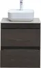 Aquanet 287894 Компл.2 - Тумба Nova Lite 60 2 ящ. цв. дуб черный (287894)