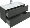 Aquanet 242608 Тумба с раковиной Алвита 100 цв.серый антрацит (242608)