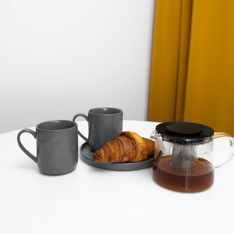 Кружка Mugg, объем: 350 мл., цвет: серый, материал: керамика