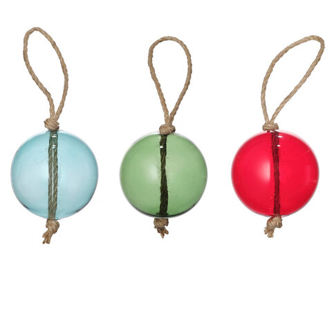 Набор ёлочных украшений (шар) Vintertid, 3 шт, 8 см, пластик, разноцветный