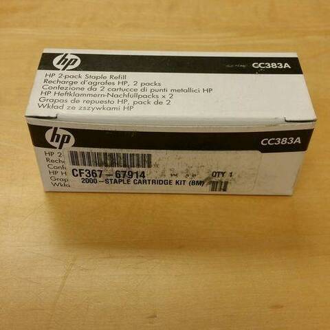 Скрепки HP Staple Cartridge for Stapler для LJ M806/M830/  CP6015, CM6030, CM6040, M855, M880 2*2000шт (CC383A/CC383-67901)