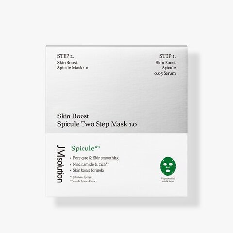 JMsolution двухэтапная маска-салфетка со спикулами skin boost spicule two step mask, 1 шт