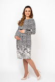 Платье для беременных 06131 синий/белый