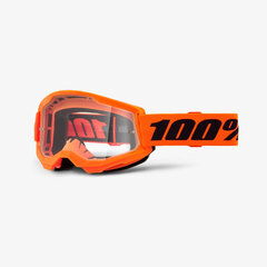 Очки кроссовые 100% Strata 2 Neon Orange/Clear