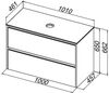 Allen Brau 1.34006.AM 1.34006.AM ACTIVITY Тумба 100, антрацит матовый/черный браш (307945)