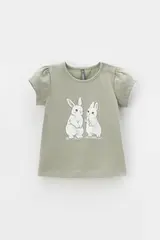 фуфайка  для девочки  КР 302260/оливковый хаки к435
