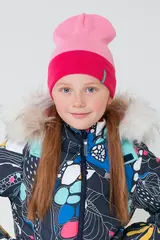 шапка  для девочки  КВ 20177/21ш/ярко-розовый,барби