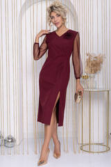 Платье Загадка ночи (бордовое) П12197-35 LT Collection