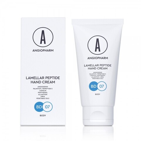 Крем ламеллярный для рук Angiopharm Lamellar peptide hand cream 50 мл