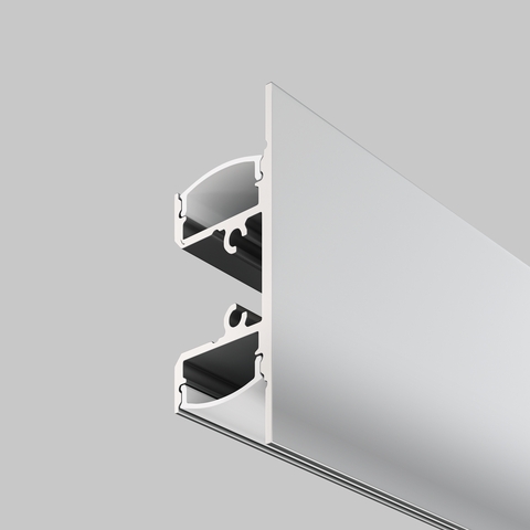 Алюминиевый профиль Maytoni накладной 18×48 (Серебро, 2 м), ALM-1848-S-2M