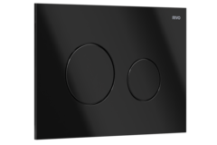 Скоро на складе! Панель двойного смыва RIVO Touch neo Черный глянцевый (glossy BLACK)