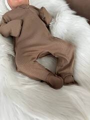 Комбинезон слип в рубчик на молнии