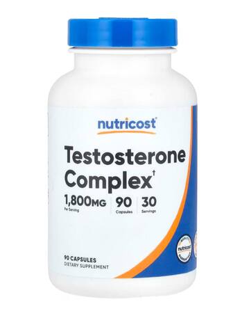 Nutricost тестостероновый комплекс, 1800 мг, 90 капсул (600 мг в 1 капсуле)