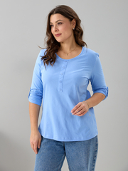 Лонгслив ЛНк-005/голубой