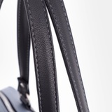 Сумка Саломея 1105 гладкий серо-голубой + черный