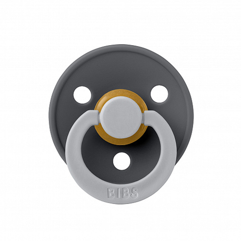 Пустышка латексная BIBS Studio - Fusion - Iron/Cloud, 6-18 месяцев