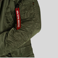 Парка Alpha Industries N-3B Slim Fit Sage Green (Зеленая)